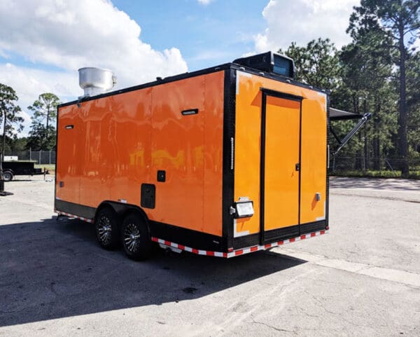 2024 Southern Dimensions 8.5X18 Orange and Black Full Food Trailer (SDG-225) - Image 2