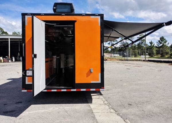 2024 Southern Dimensions 8.5X18 Orange and Black Full Food Trailer (SDG-225) - Image 3