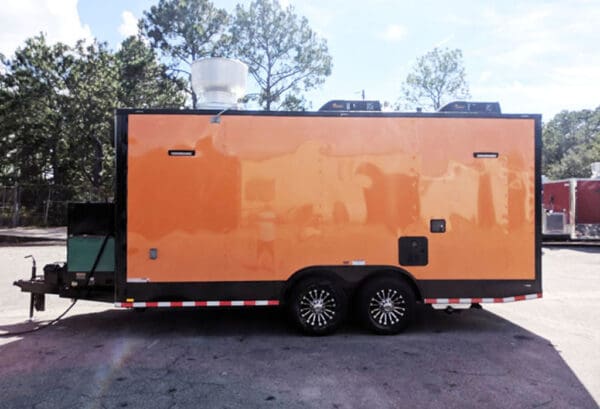 2024 Southern Dimensions 8.5X18 Orange and Black Full Food Trailer (SDG-225) - Image 5