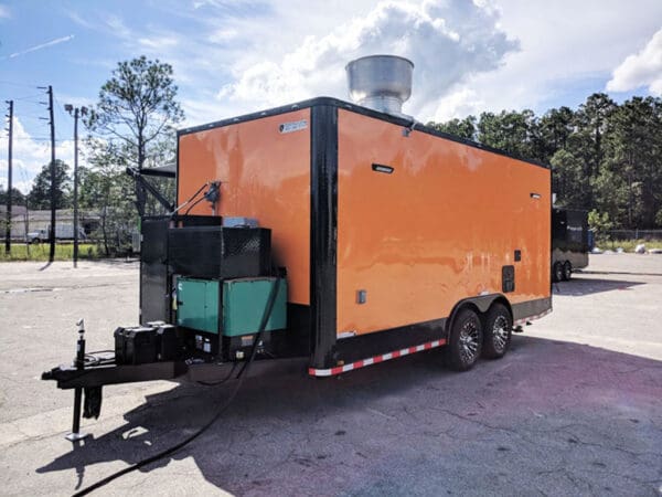 2024 Southern Dimensions 8.5X18 Orange and Black Full Food Trailer (SDG-225) - Image 6