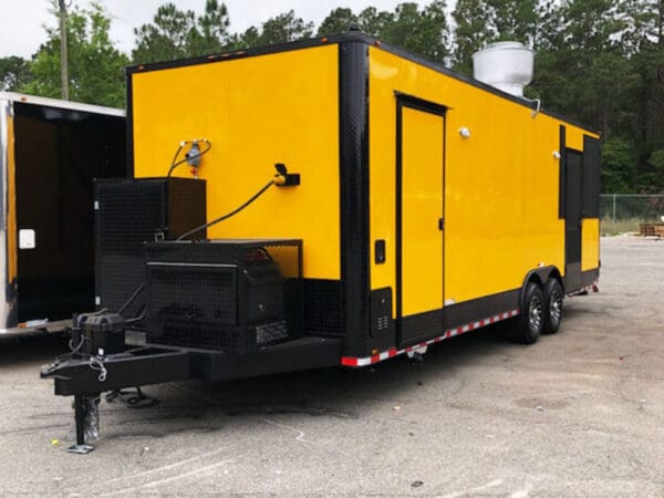 2024 Southern Dimensions 26' Yellow with Black Trim Concession Food Trailer (SDG-235) - Image 2