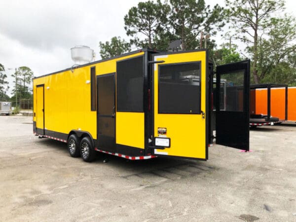 2024 Southern Dimensions 26' Yellow with Black Trim Concession Food Trailer (SDG-235) - Image 4