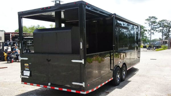 2024 Southern Dimensions BBQ Concession Trailer 24 Foot- Black Out Trailer with Smoker (SDG-244) - Image 4