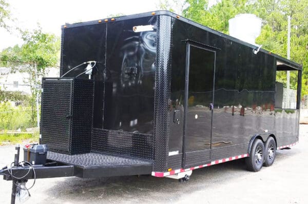 2024 Southern Dimensions BBQ Concession Trailer 24 Foot- Black Out Trailer with Smoker (SDG-244) - Image 5